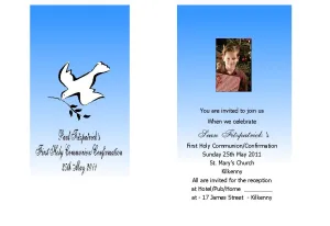Confirmation Invitations - Personalised