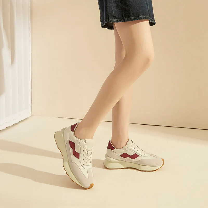 Genuine Leather Classical Cortez Sneakers for Women