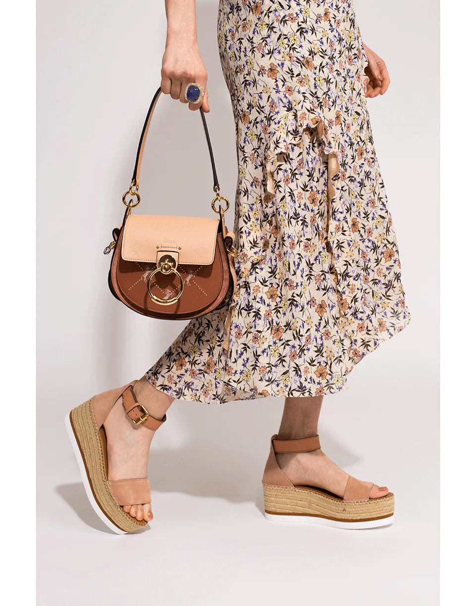 Glyn Suede Mid Wedge
