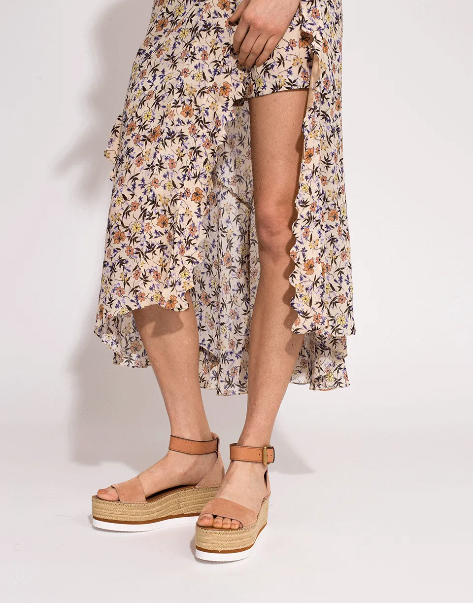 Glyn Suede Mid Wedge