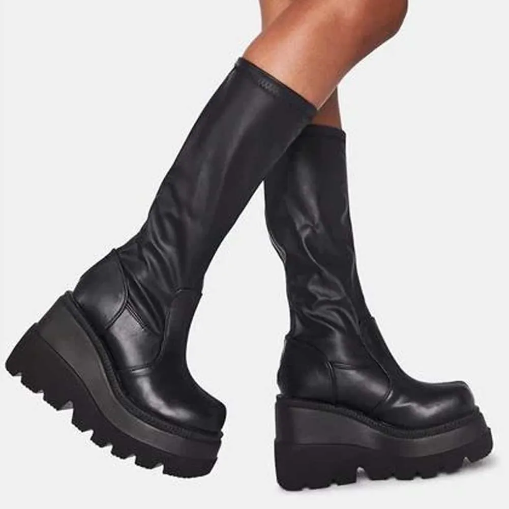 Knee High Chunky Boots