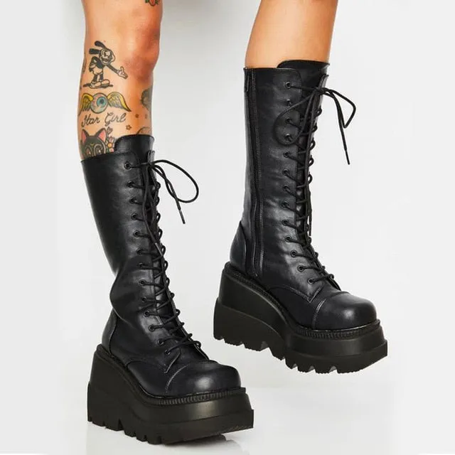 Knee High Chunky Boots