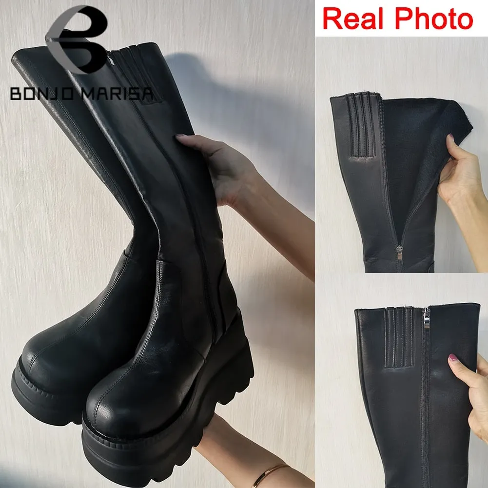 Knee High Chunky Boots