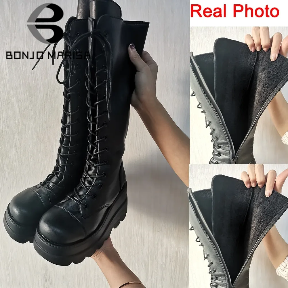 Knee High Chunky Boots