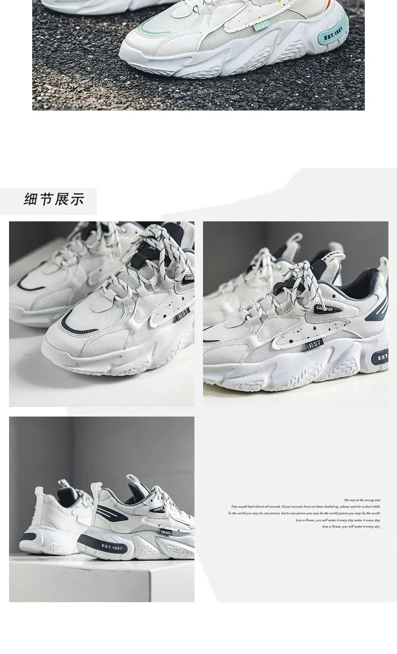Mens Sneaker Sale Breathable Mesh – Fashionable Thick Bottom Casual Shoes