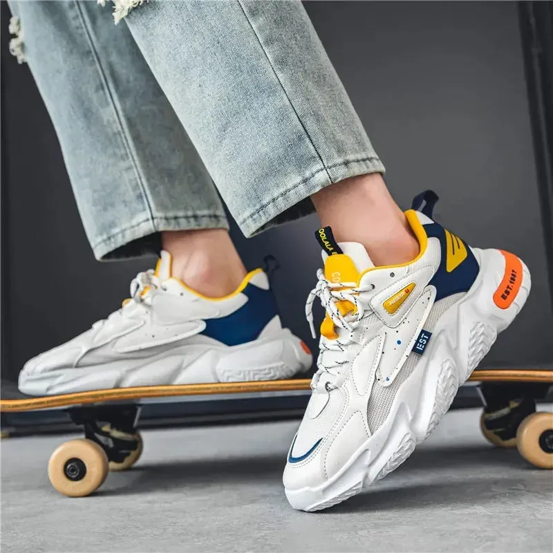 Mens Sneaker Sale Breathable Mesh – Fashionable Thick Bottom Casual Shoes