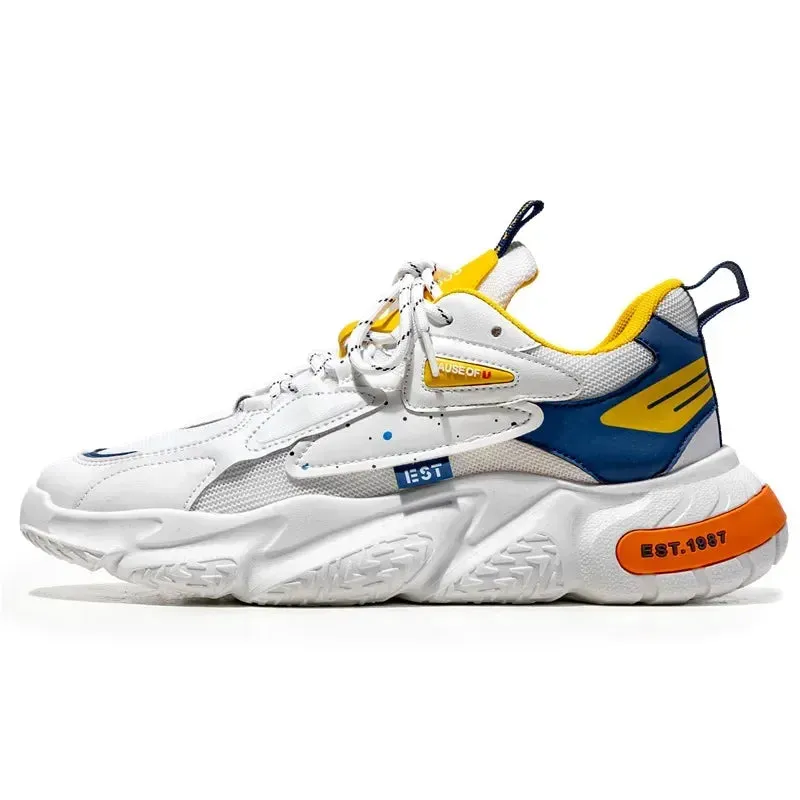 Mens Sneaker Sale Breathable Mesh – Fashionable Thick Bottom Casual Shoes