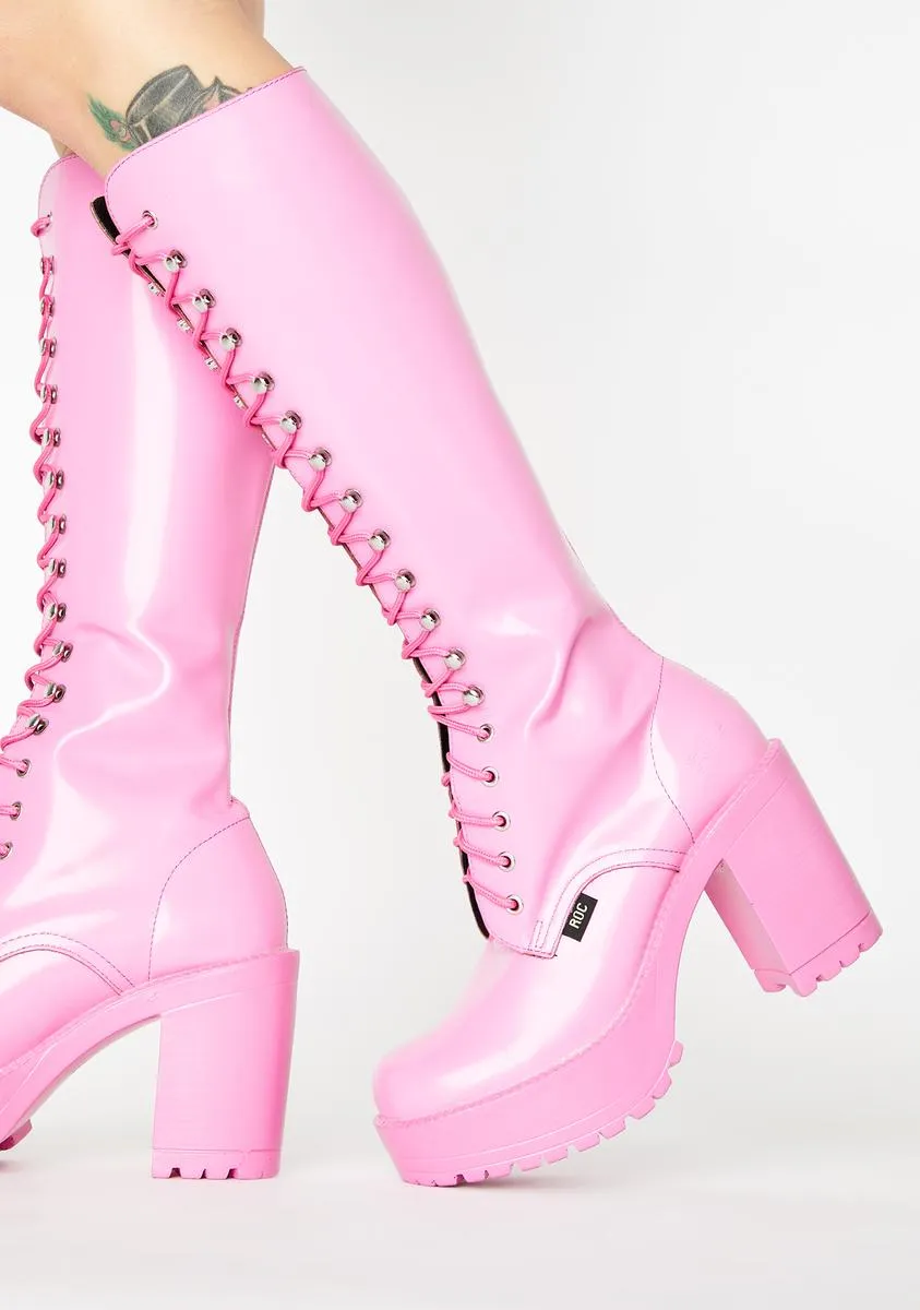 Pink Lash Boots