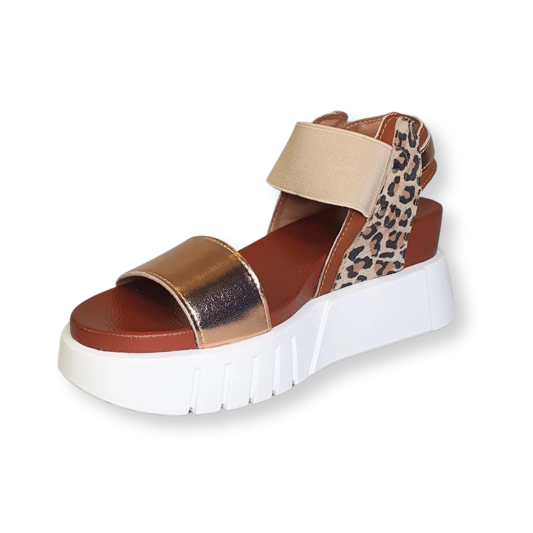 Redz Womens Sandal CX2426 Tan/Rose
