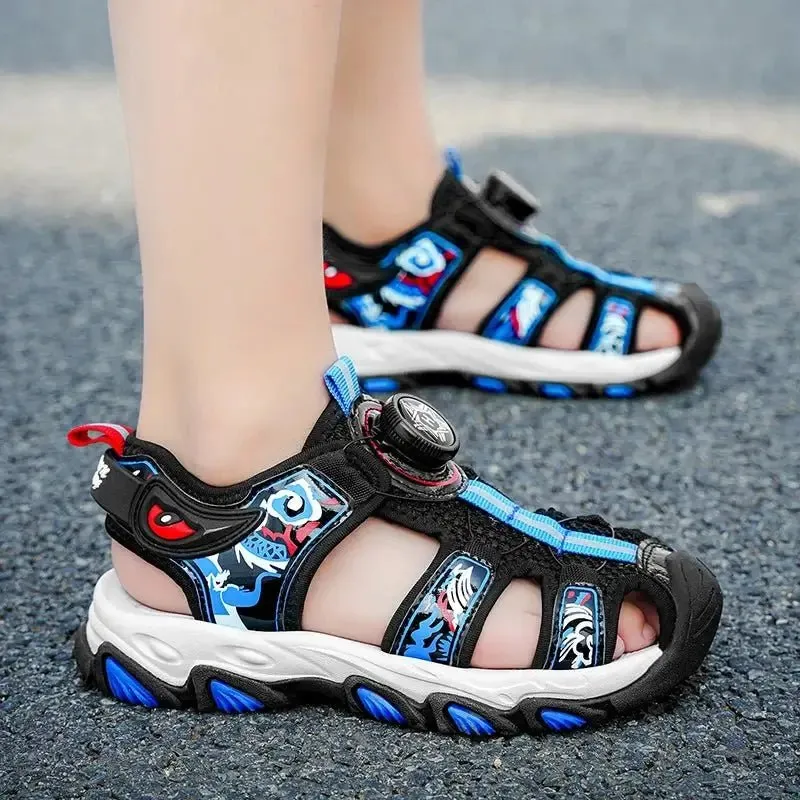 Summer Children Beach Sandals Brand Fashion Sneakers For Girls Size 28-38 Boys Footwear Kids Non-slip Sandalias Baby Shoes