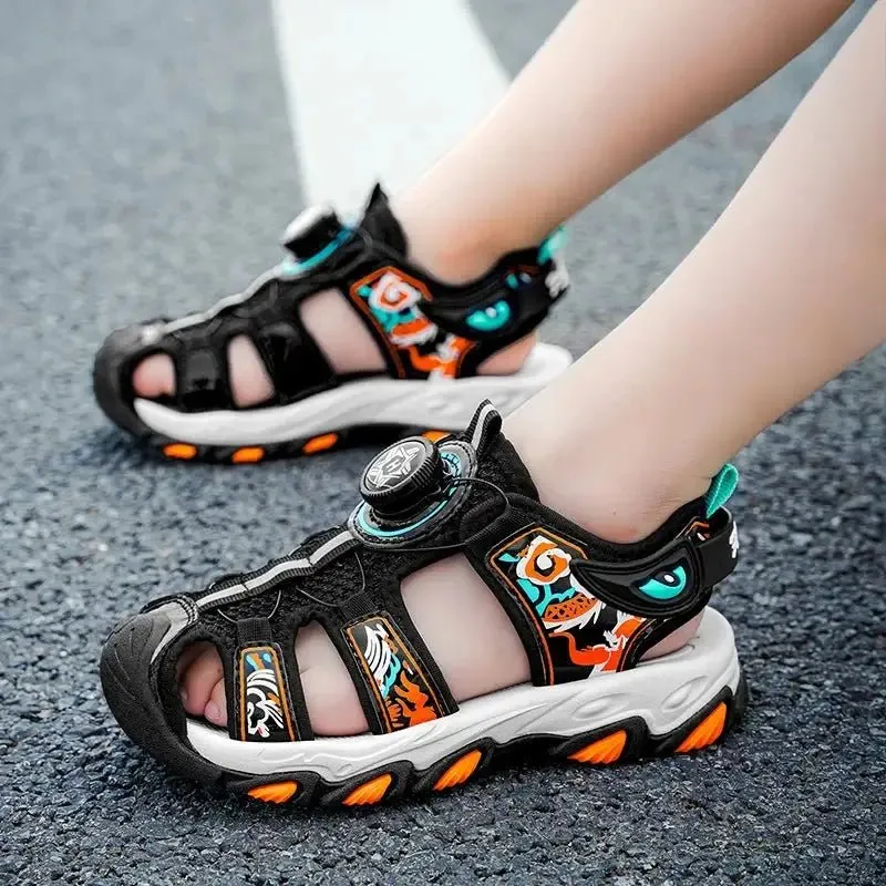 Summer Children Beach Sandals Brand Fashion Sneakers For Girls Size 28-38 Boys Footwear Kids Non-slip Sandalias Baby Shoes