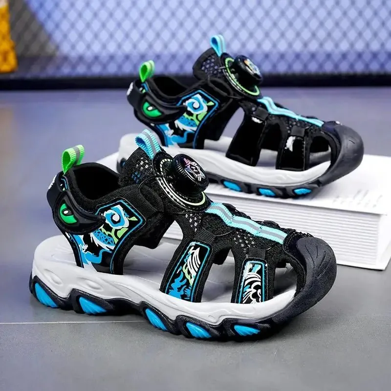 Summer Children Beach Sandals Brand Fashion Sneakers For Girls Size 28-38 Boys Footwear Kids Non-slip Sandalias Baby Shoes